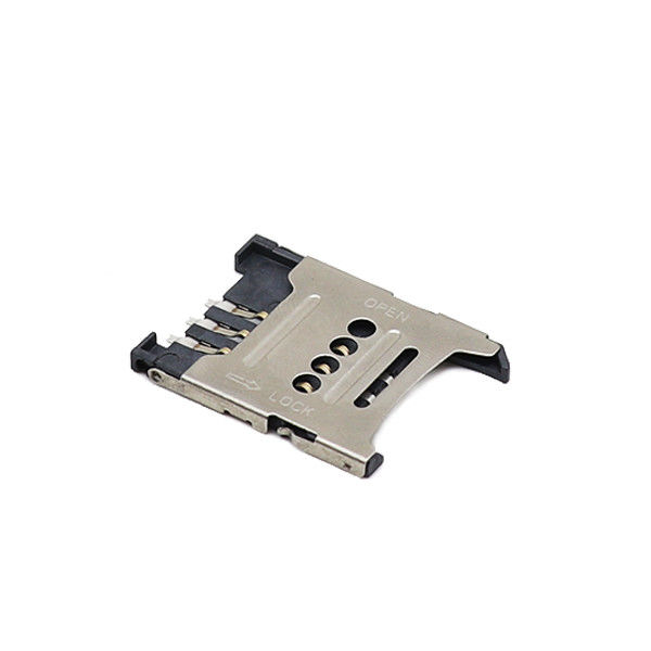 Giá đỡ Vi mô Sim H1.5mm 1.8mm Ổ cắm Vi mô Sim dạng lật SMT 6P