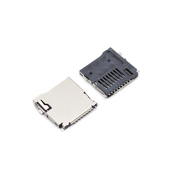 Đẩy đẩy Đầu nối thẻ Vi mô SD nữ LCP T Ổ cắm flash 9 chân