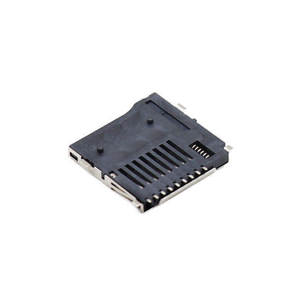 Đẩy đẩy Đầu nối thẻ Vi mô SD nữ LCP T Ổ cắm flash 9 chân