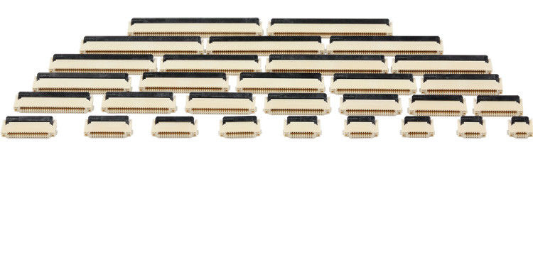 Đường kính 0,5mm Tiếp điểm kép FFC Đầu nối FPC 6 Ghim SMT cho thẻ điện tử