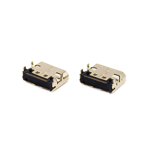 19 chân Vi mô HDMI Socket LCP C Type Female Connector for PCB