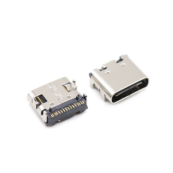 Bốn chân Dip 16 chân Kết nối USB 3.1 Loại C Cổng cái SMT 10000 Chu kỳ