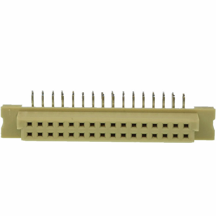 Góc phải Din41612 PCB 2,54mm Bao bọc Đầu nối Đầu nối Nam 2 * 16 Ghim