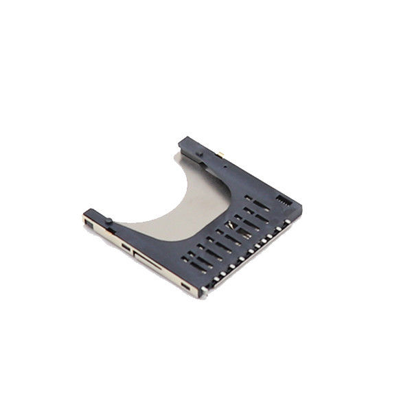 Loại đẩy UL94V-0 Đầu nối thẻ nhớ Vi mô SD Ổ cắm SMT 10p