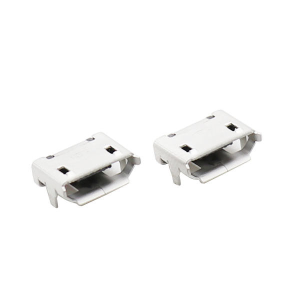 Đầu nối Vi mô USB từ tính bằng nhựa LCP Loại B 5 chân có mặt bích
