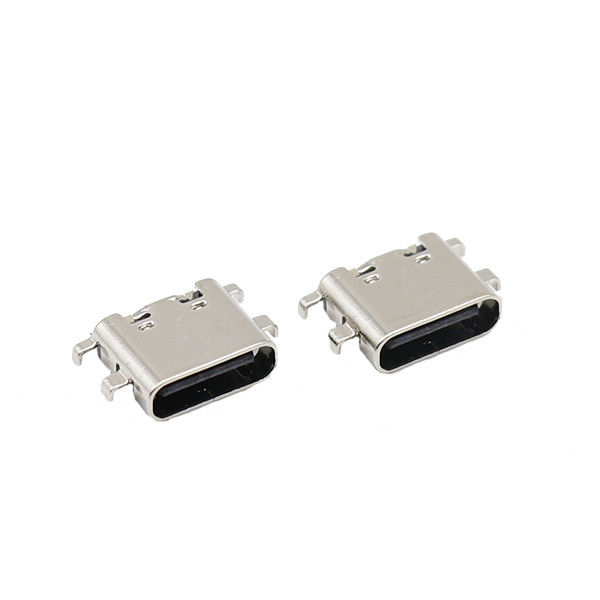 Đầu nối 6 chân USB loại C Ổ cắm Tấm chìm PCB Nữ 0,8MM 3,1mm