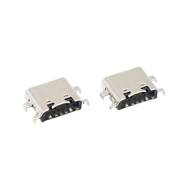 Đầu nối 6 chân USB loại C Ổ cắm Tấm chìm PCB Nữ 0,8MM 3,1mm