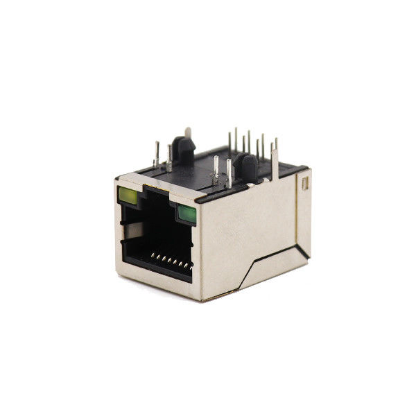 Cổng 1x1 Cổng cái được che chắn Đầu nối 8P8C RJ45 với Giắc cắm mô-đun Led