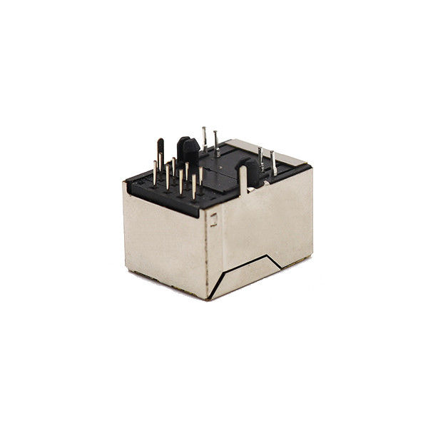 Cổng 1x1 Cổng cái được che chắn Đầu nối 8P8C RJ45 với Giắc cắm mô-đun Led
