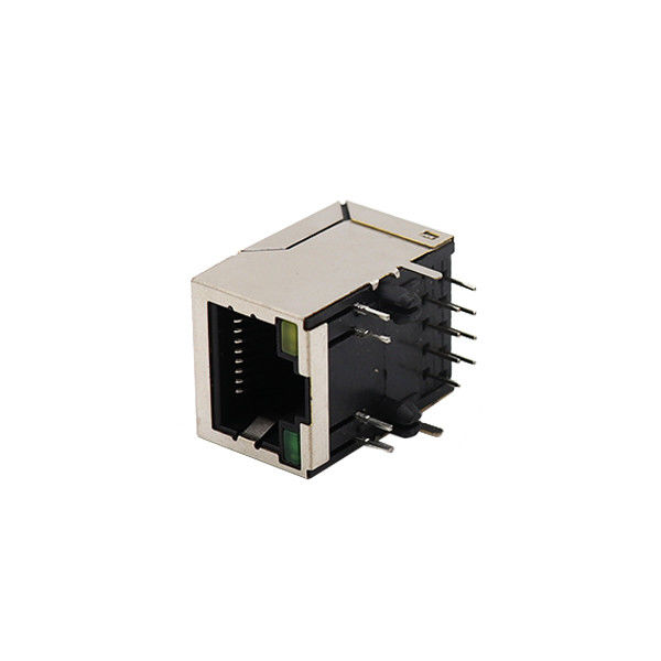 Cổng 1x1 Cổng cái được che chắn Đầu nối 8P8C RJ45 với Giắc cắm mô-đun Led
