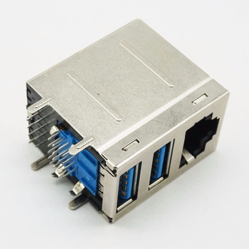 PBT Kết hợp USB 3.0 180 độ RJ45 kết nối cho mạng LAN Ethernet