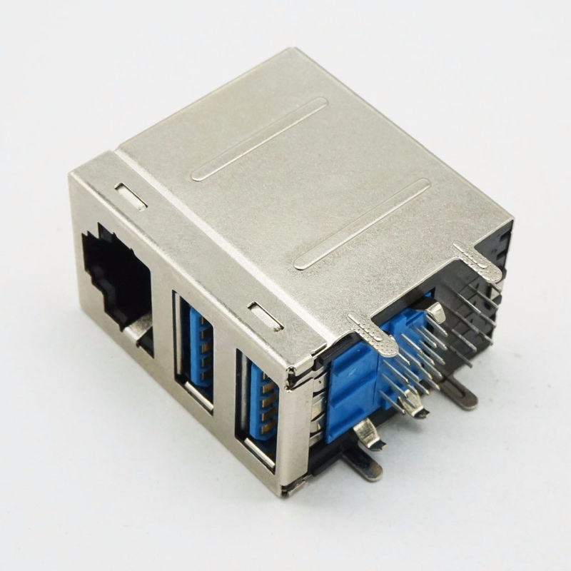 PBT Kết hợp USB 3.0 180 độ RJ45 kết nối cho mạng LAN Ethernet