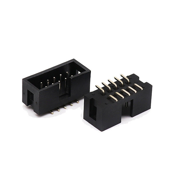 Đầu nối đầu nối hộp 90 độ dành cho nữ Đầu cắm Ghim gắn trên bề mặt SMT đôi 2,54mm