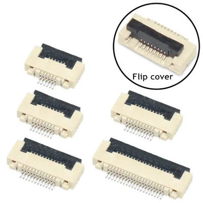 Fpc connector flip 0.5mm cho pcb 4 5 6 8 10 12 14 16 18 20 22 24 26 28 30 32 34 36 40-60 pin