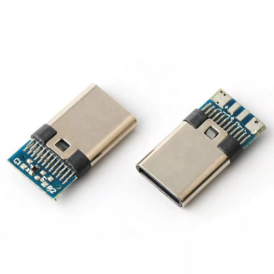 Đầu nối USB LOẠI C Cắm dây hàn 24 chân 4 lõi với ổ cắm nam PCB